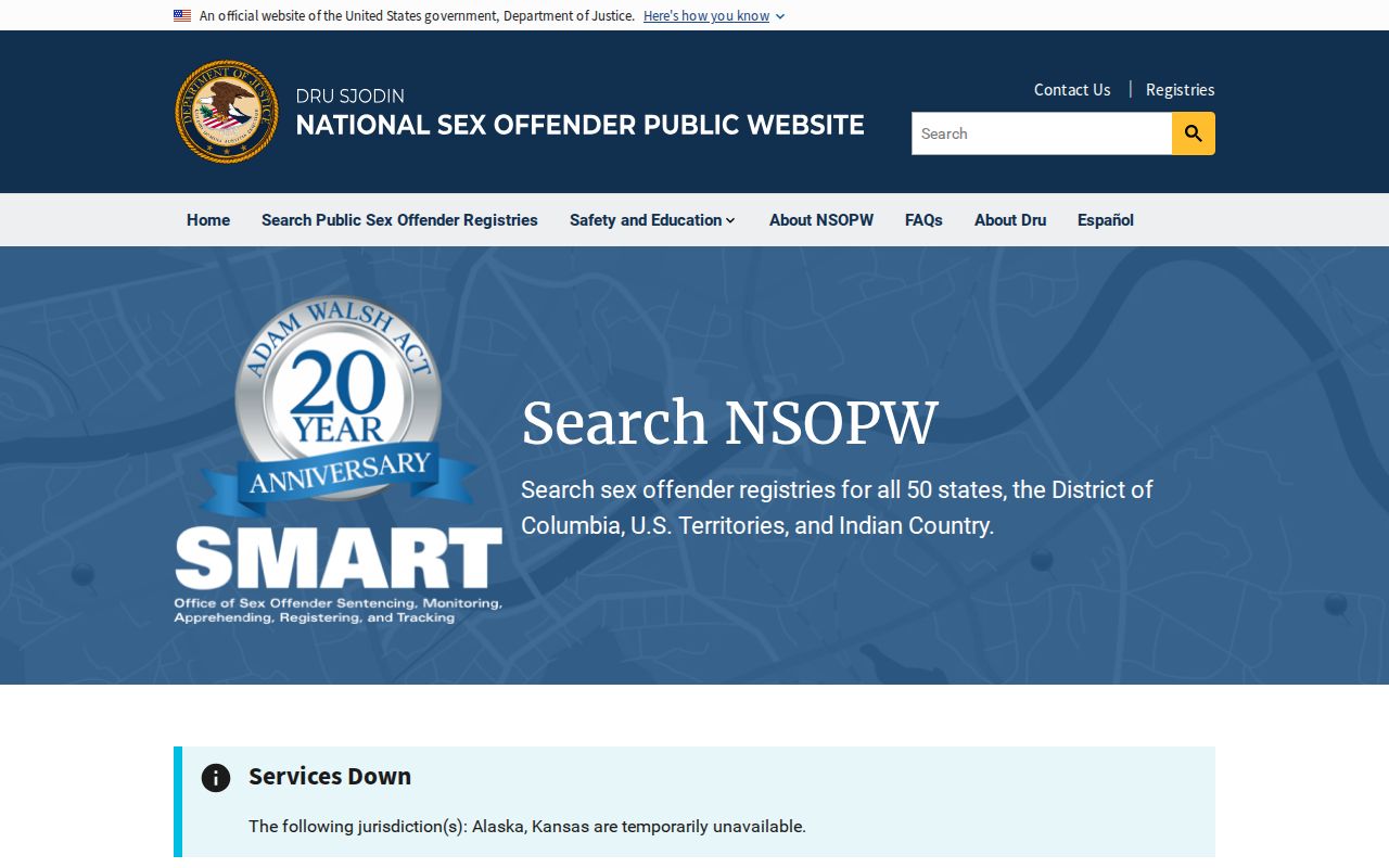 Knott County sex offender lookup through the national NSOPW search